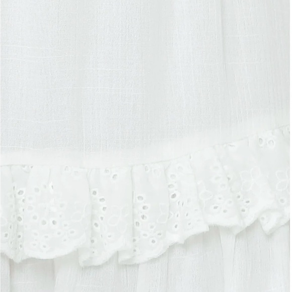 Selfie Leslie âSomething Borrowedâ White Lace Cottagecore Dress Large L NWT NEW - Picture 13 of 14